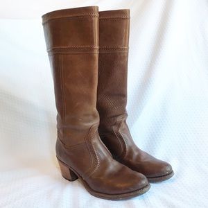 Frye Jane Boot in Cognac - Leather - Size 9